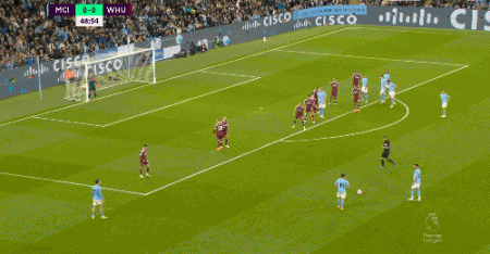 热苏斯对阵布鲁日替补登场，时隔近一年后重返赛场